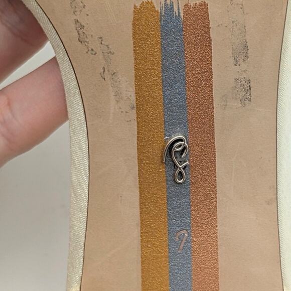 Sam Edelman Pammie Flower Kitten Heel Women's Sandals Pearl Ivory Size US7 - Picture 9 of 12